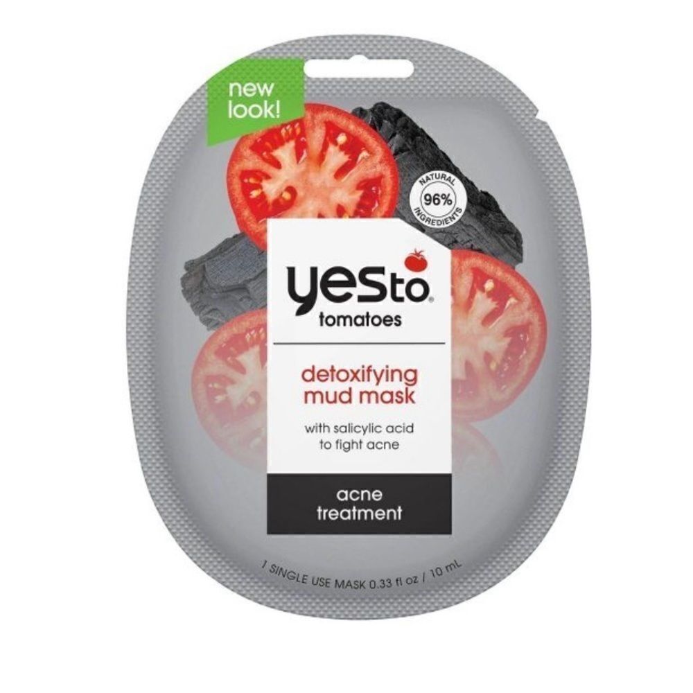 YES TO Tomatoes Clear Skin detoxifying charcoal mask.
